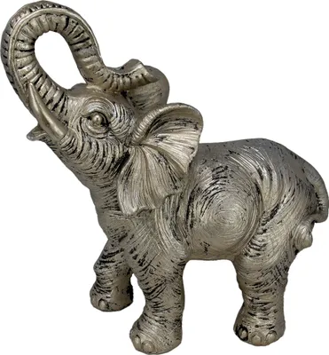 Produktbild von Elefant stehend, silber, ca. 38,5 cm