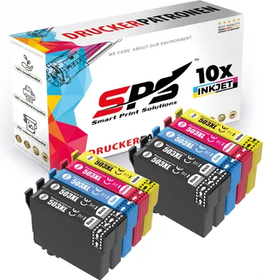 Produktbild von 10x Multipack Set Kompatibel für Epson Expression Home XP-5200 Druckerpatronen (503XL/C13T09R14010, C13T09R24010, C13T09R34010, C13T09R44010)