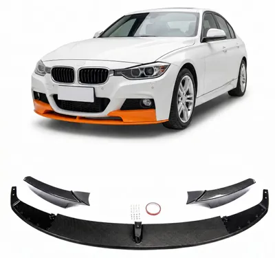 Produktbild von Frontspoiler Lippe Sport-Performance Carbon Glanz Look passend für BMW 3er F30 F31 mit M-Paket