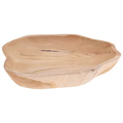 Obrázok produktu pre Drevená dekoratívna miska TECTONA, Ø 30 cm, teakové drevo