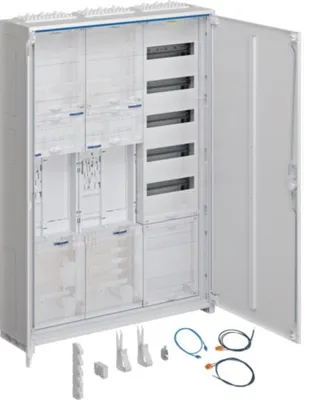 Produktbild von HAGER Komplettschrank univ.Z ZB33SET25LK 1100mm 2ZP 3feld BKE-I APZ VT-5rh