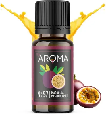 Produktbild von myAROMA Flavour Drops – Maracuja 10ml: Zuckerfrei, Kalorienfrei & Vegan