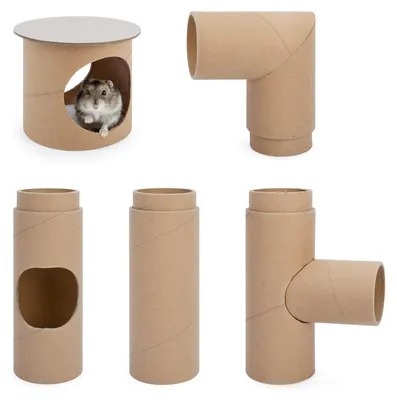 Produktbild von Omgoods – Kreatives Hamster-Tunnel-Set – Bauen Sie einzigartige Verstecke für kleine Tiere