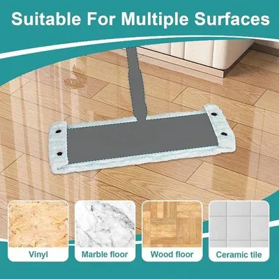 Immagine prodotto di Set di mop in microfibra, 4 pezzi, assorbente, per pavimenti lisci
