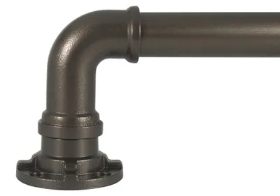 Zdjęcie produktu dla Zestaw teleskopowych karniszy Decopolitan, przemysłowy design, zakres 183-365 cm, kolor brązowy