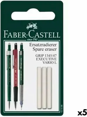 Produktbild von Ersatzradierer Executive Grip 1345/1347 auf Blisterkarte 3 Stück Packung mit 5 Stück