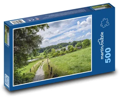 Produktbild von Puzzle 500 Landschaft mit Weg auf dem Land - martinpuzzle
