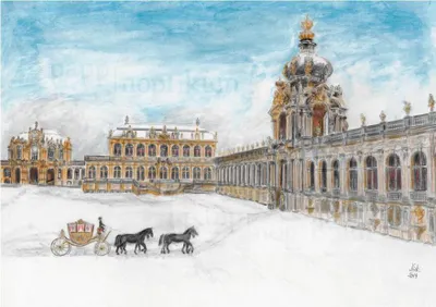 Image de Calendrier de l'Avent du Zwinger de Dresde avec des dessins d'architecture