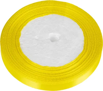 Immagine prodotto di Nastro di raso - 12 mm / 22,5 m - Giallo