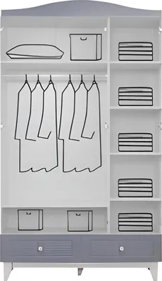 Produktbild von Kleiderschrank Design Luxus Schrank Modern Stil neu Schlafzimmer Möbel