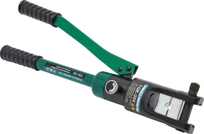Obrázek produktu pro Hydraulická lisovací kleště na kabely – YQK-300 – ruční – tlak 60 MPa – šestihranné lisování – 16–300 mm² – 11 matric – ocel CR45 – zelená