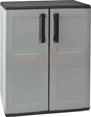 Produktbild von Garten-Schrank - Graues Außenmobiliar 37x68x84h cm