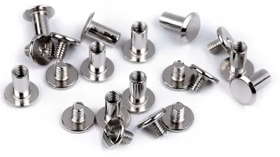 Schraubnieten Buchschrauben 10Stk Ø 10mm / 10 mm silber