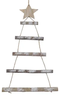 Produktbild von Kiefernholz Zweigbaum Stern weiss