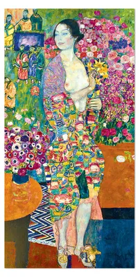 Image de Giallobus - Le danceur - Gustav Klimt - 50L x 100l cm - Tableau - Verre acrylique