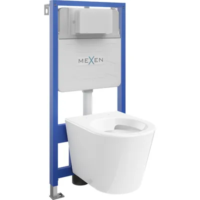 Obrázek produktu pro Mexen WC podomítkový set Felix Slim stojan s WC mísou Rico, Bílá - 6103372XX00
