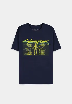 Obrázok produktu pre Cyberpunk 2077 - Vitruvian Man Pánske tričko s krátkym rukávom - X...