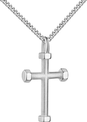 Produktbild von Kreuz Anhänger 925 Silber Handwerker Schutzsymbol. Mit Kette 70 cm