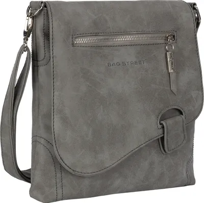Produktbild von Bag Street Damentasche Umhängetasche Handtasche Schultertasche T0104 Grau