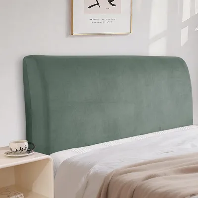 Obrázok produktu pre Poťah na opierku hlavy, zamatový, prachotesný, elastický, umývateľný, svetlozelený, dĺžka 200 cm