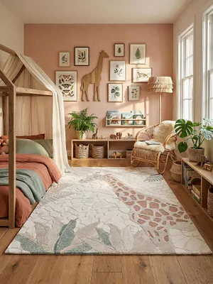 Teppich Creme rechteckig im modernen Wohnzimmer_#sku_BARK57418-BARK57419-BARK59116-BARK59117#