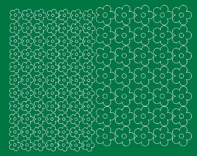 Immagine prodotto di Adesivi per caschi da bicicletta, fiori, 112 pezzi, verde opaco