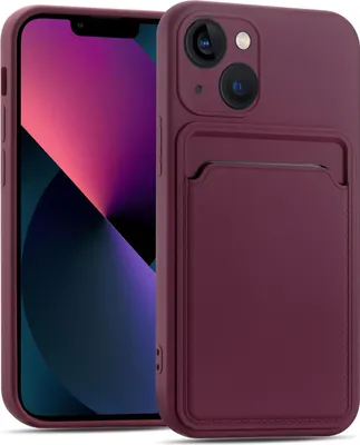A close-up shot of a phone case with a card slot.