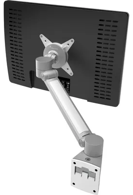 Produktbild von Dataflex Viewlite plus Monitorarm - Wand 312, 7 kg, 0 mm (0"), 61 cm (24"), 100 x 100 mm, Höhenverstellung, Silber, Weiß