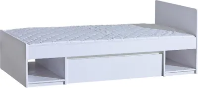 Produktbild von Einzelbett mit Schublade 90x195 CARYM - weiß