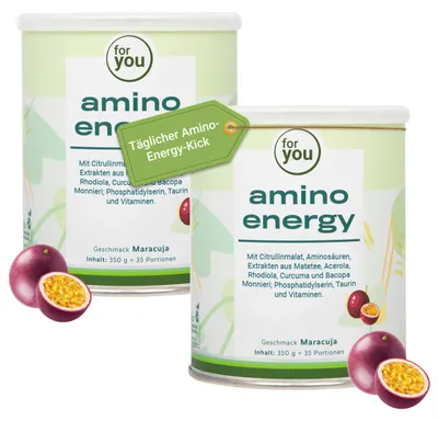 Produktbild von for you amino energy - Maracuja Doppelpack