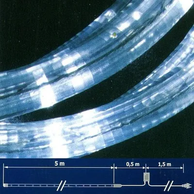 Produktbild von LED Lichtschlauch Lichterschlauch 5m Blinkfunktion weiss NLED05