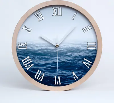Produktbild von Holzuhr 20fi cm wanduhr - weiße Spitzen - morskieale