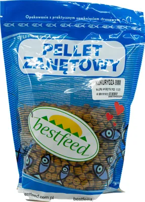 Obrázok produktu pre Pelety bez otvorov Bestfeed kukurica 8mm 800g