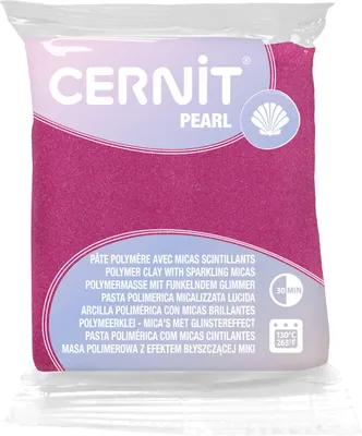 Produktbild von Cernit Polymer Clay Pearl Polymer-Ton Magenta 56 g