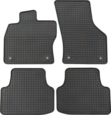 Produktbild von für Skoda Octavia III ab 02/2013-03/2020 Passform PETEX Gummimatten 4-teilig schwarz Allwettermatten Gummifußmatten