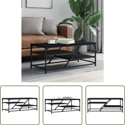 Produktbild von The Living Store Couchtisch Schwarz 100x49x40 cm Holzwerkstoff