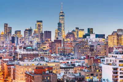 Produktbild von Muralo Fototapete Stadt NY 460 (B) x 300 (H) cm Vlies Tapete Wandtapete New York Wolkenkratzer Himmel Wohnzimmer Schlafzimmer moderne Wandbild Architektur Wand Dekoration