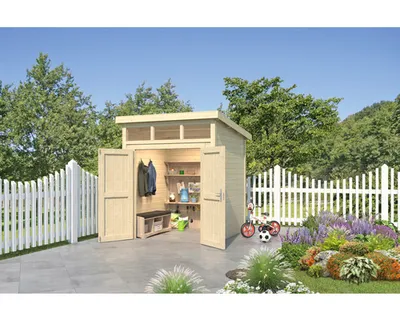 Produktbild von Gartenhaus Outdoor Life Kibo 1 220 x 223,5 cm natur