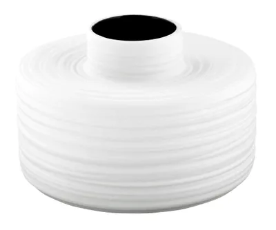 Produktbild von Kratzvase (20x13cm), weiß/schwarz