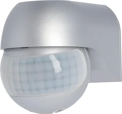 Image de Détecteur de mouvement infrarouge IP44 180 degrés argenté