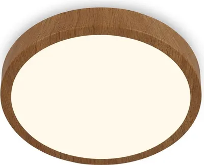 Produktbild von LED Deckenlampe Deckenleuchte Aufbaulampe warmweiß Holzoptik 24W Ø38cm Briloner