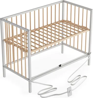 Produktbild von Beistellbett 60x120 cm mit Umbauseite - weiß/natur - Dreamy 4 in 1 Bett