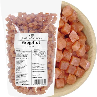 Produktbild von Grapefruit Würfel 100g Frucht Snack Für Joghurt Müsli Porridge Dessert