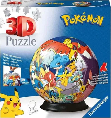 Obrázek produktu pro Ravensburger Ravensburger Pokémoni se světly - 3D puzzle - 72 dílků