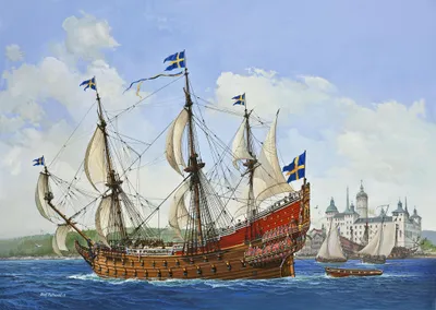 Produktbild von Revell Swedish Regal Ship VASA, Modell eines Segelschiffs, Montagesatz, 1:150, VASA, Kunststoff, Obere Mittelstufe