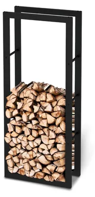 Produktbild von Kaminholzregal aus Metall Schwarz