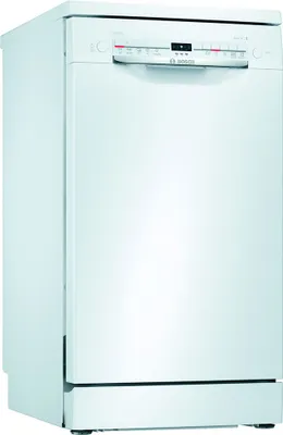 Obrázek produktu pro Bosch Serie 2 SPS2IKW04E, Stojací, Úzká (45 cm), Bílá, Bílá, Knoflíky, 1,75 m