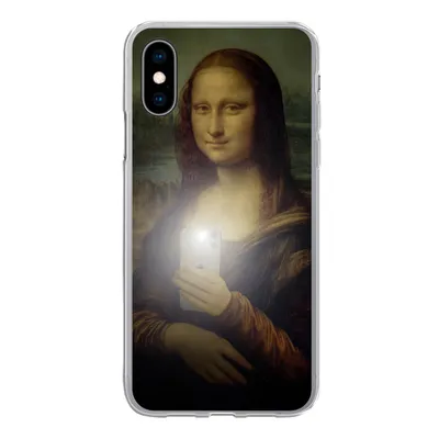 Produktbild von MuchoWow® Handyhülle Schutzhülle Hülle für iPhone X Mona Lisa - Da Vinci - Telefon Silikon Softcase Handy Hülle - Handyhülle