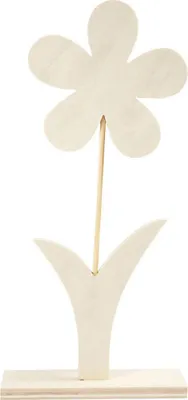 Immagine prodotto di fiore in legno ciascuno 26 x 13 cm