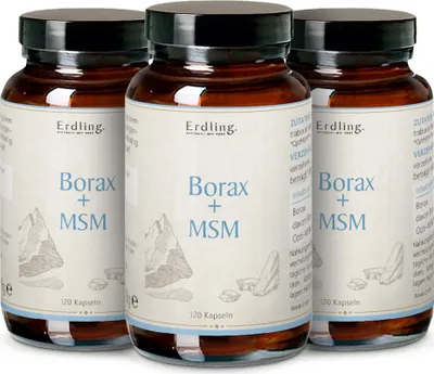 Produktbild von Erdling Borax Original - 99,9% Reinheit - OptiMSM® + Natriumtetraborat